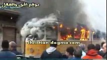 اول فيديو لحريق ترام الاسكندرية وشاهد رد فعل مدير امن الاسكندرية على الهوا مباشرة الان