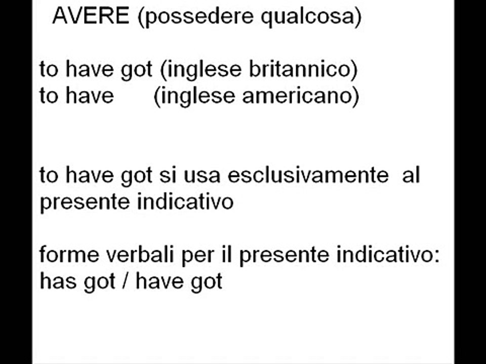 CORSO DI INGLESE  - Lezione 6