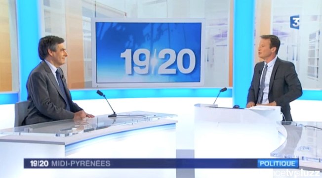 François Fillon invité du 19/20 de France 3 Midi-Pyrénées
