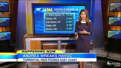 Tropical Storm Andrea Drenches North East