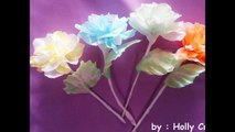 How To Make Tissue Paper Flowers : easy unique tissue paper flowers tutorial