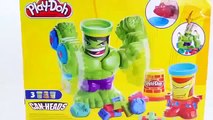 NEW 2015 PLAY DOH HULK SMASHDOWN Can Heads IRON MAN Marvel Superhero Playdough Toys by DCTC