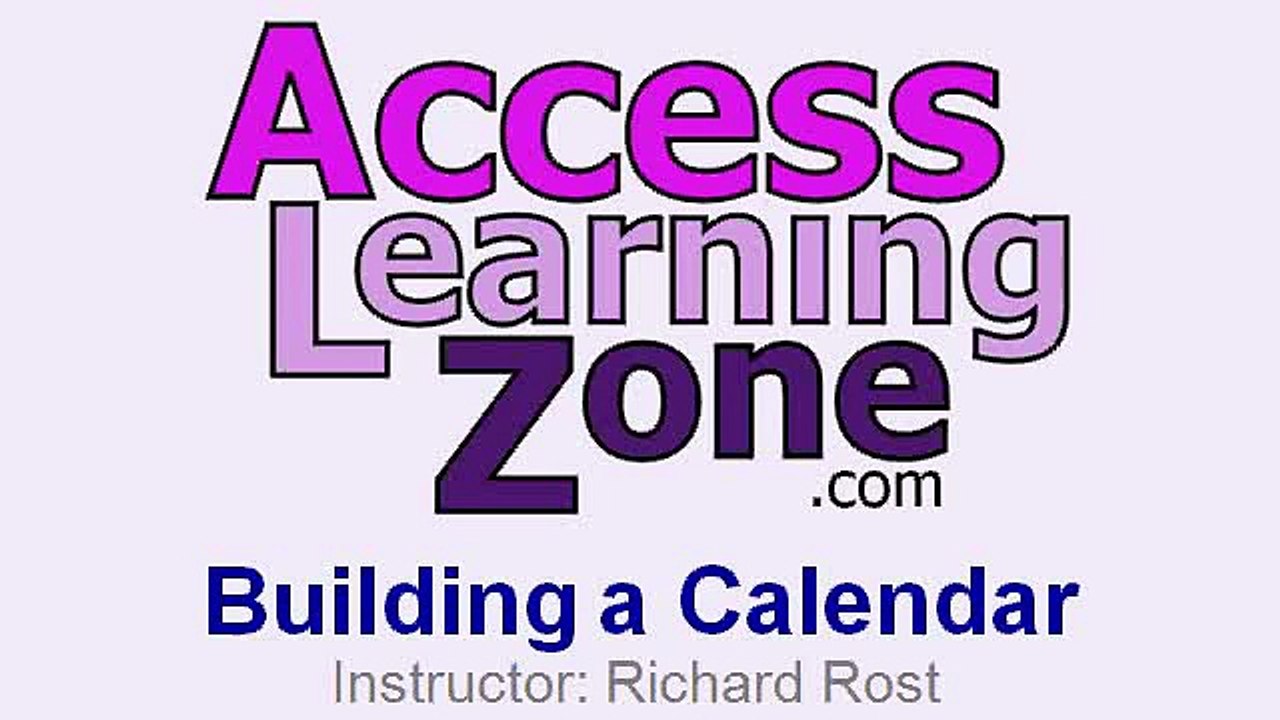 Create a Calendar in Microsoft Access