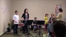 Tiffany's drum students playing Little Drummer Boy Remix!