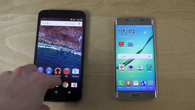 Nexus 6 Android M Developer Preview vs. Samsung Galaxy S6 Edge - Which Is Faster (4K)