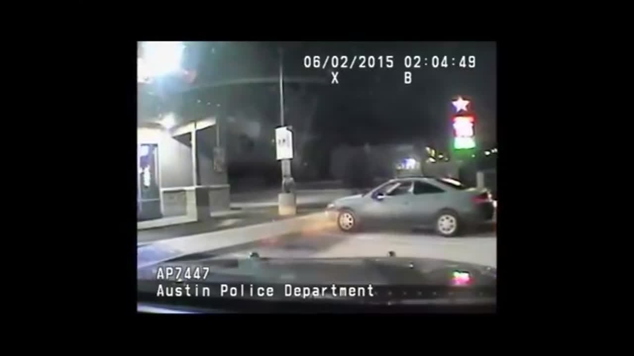 Police Dashcam Captures Attempted Self-Immolation at Gas Station