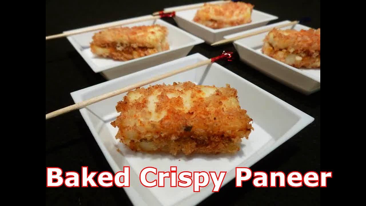 Baked Crispy Paneer Sandwiches Recipe