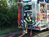 Brandweer Aalten zeer snel ter plaatse bij brand in varkensschuur aan de Goordijk