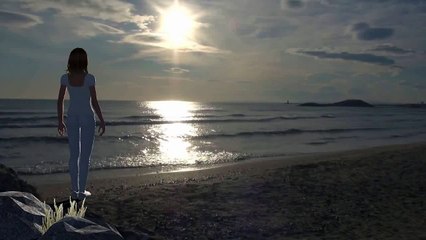 Exercice de cohérence cardiaque sur la plage de la Grande Motte