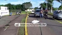 Camión de volteo atropella y mata a motociclista motociclista