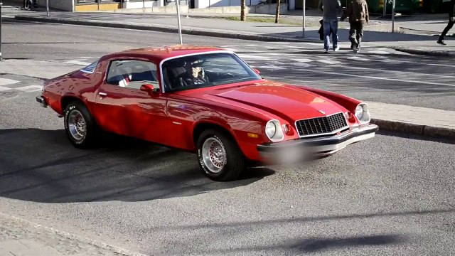 Chevrolet Camaro Burnout crash in Luleå