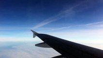 Kondensstreifen auf dem Swiss Flug Berlin-Zürich