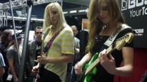 The Iron Maidens Boss GT-100  Demo with cute girls that can play