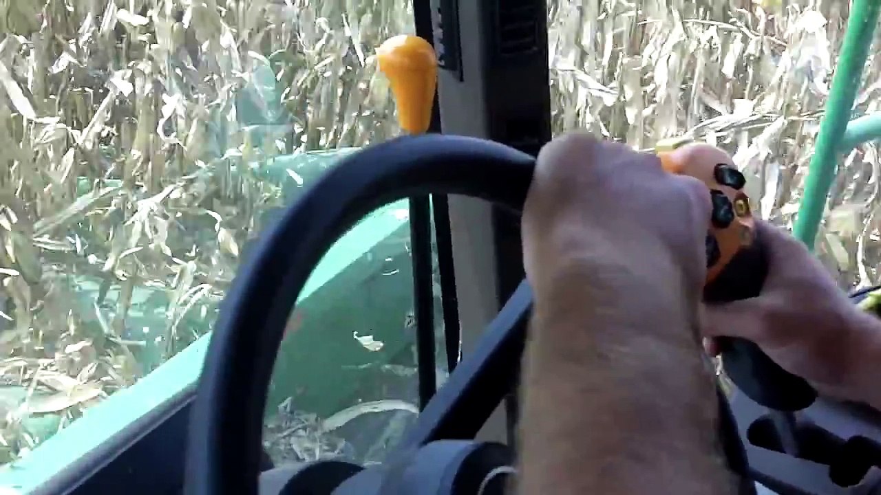 John Deere 9660 STS Combine Harvesting Corn Arthur Illinois