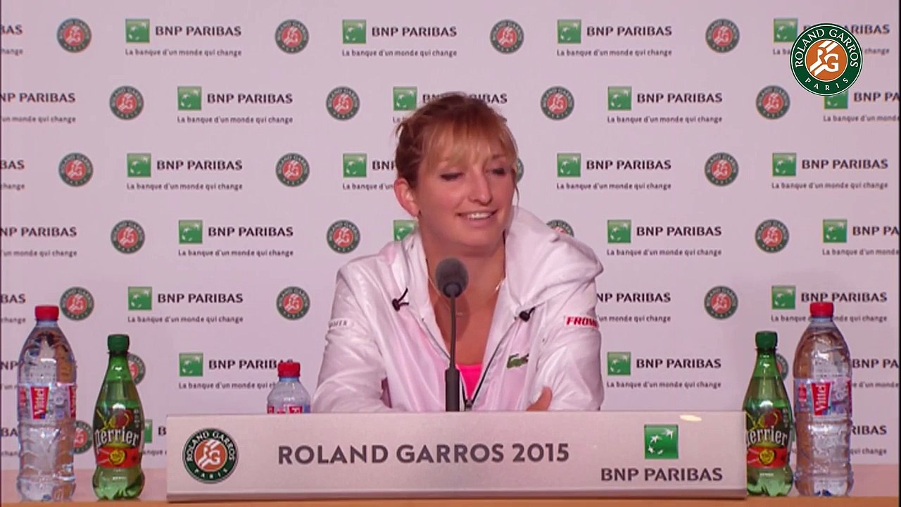 Press conference Timea Bacsinzski 2015 French Open / Semifinals