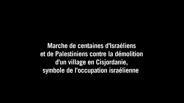 Marche d'Israéliens et Palestiniens contre des démolitions