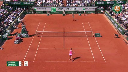 L'éneRGie du match A.Ivanovic - L.Safarova | 4 juin Demi-finale
