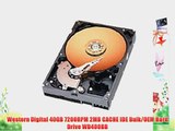 Western Digital 40GB 7200RPM 2MB CACHE IDE Bulk/OEM Hard Drive WD400BB