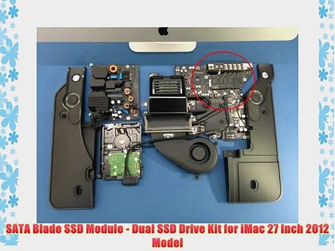 SATA Blade SSD Module - Dual SSD Drive Kit for iMac 27 Inch 2012 Model