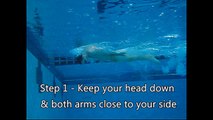 Backstroke Flip Turn Underwater Demonstration - Swimming Made Easy