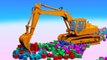 VIDS for KIDS in 3d (HD) - Excavator, Digger at work with Cubes for Children, Learn and Play - AApV