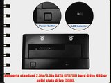 UCtech eSATA USB 3.0 to SATA Hard Drive Docking Station for 2.5/3.5 SATA HDD/SSD with UASP