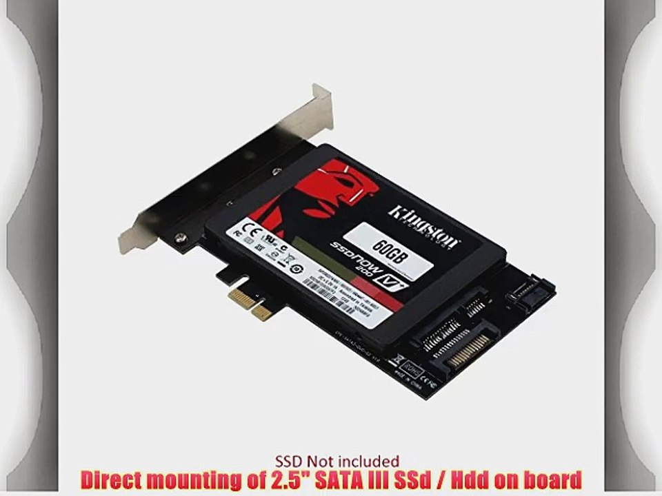 SEDNA - PCI Express (PCIe) SATA III (6G) SSD Adapter with 1 SATA III port
