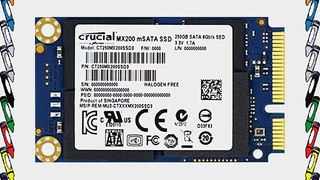 Crucial MX200 250GB mSATA Internal Solid State Drive - CT250MX200SSD3