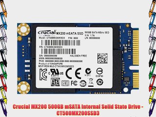 Crucial MX200 500GB mSATA Internal Solid State Drive - CT500MX200SSD3