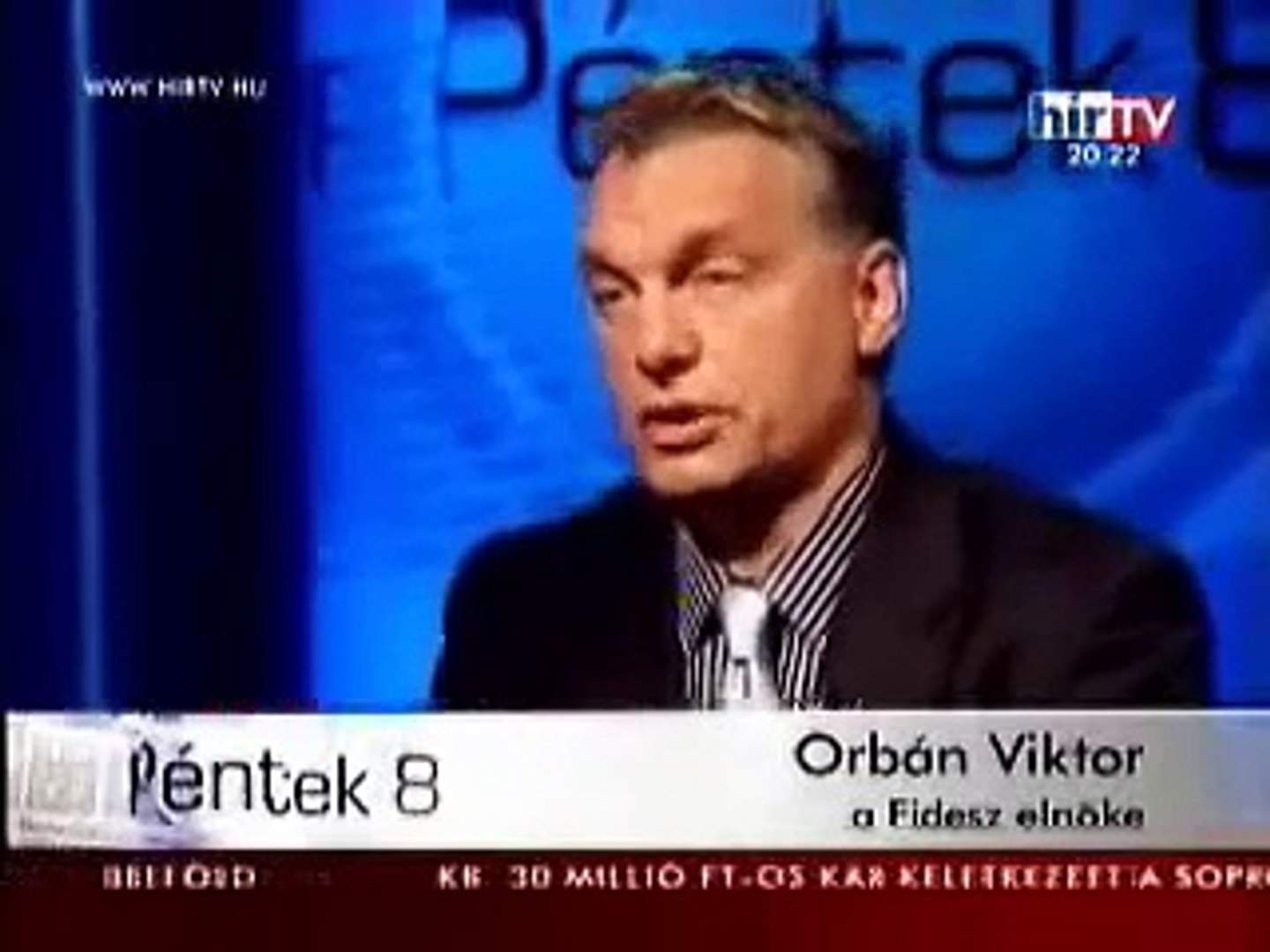 Orbán Viktor az Ep-választásokról, Jobbikról, cigánybűnözésről, szdsz-ről :)