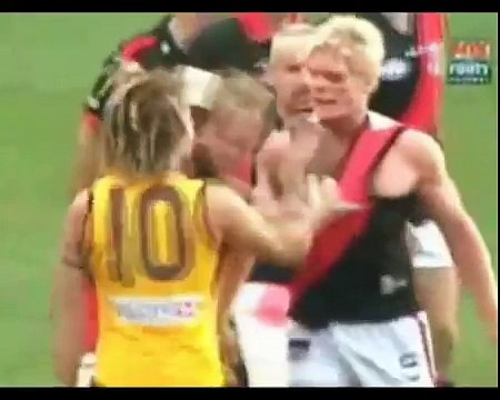 Australian Rules Football - Hits, Tackles, Fights