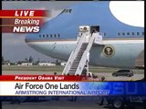 Air Force One, Carrying Obama, Lands At MSY