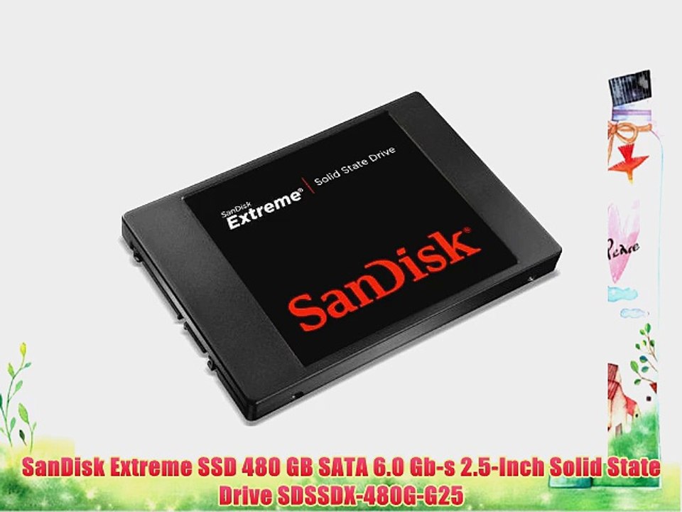 SanDisk Extreme SSD 480 GB SATA 6.0 Gb-s 2.5-Inch Solid State Drive SDSSDX-480G-G25