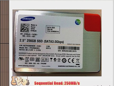 Samsung PM810 Series 256 GB SSD SATA2 2.5 Solid State Drive