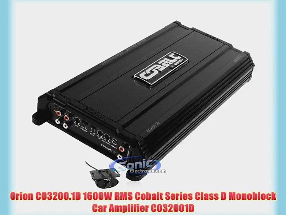 Orion CO3200.1D 1600W RMS Cobalt Series Class D Monoblock Car Amplifier CO32001D