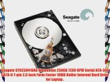 Seagate ST9250410AS Momentus 250GB 7200 RPM Serial ATA-300 SATA-II 7-pin 2.5 Inch Form Factor