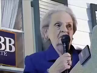Madeleine Albright Rallies for Webb