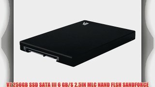 V7 256GB SSD SATA III 6 GB/S 2.5IN MLC NAND FLSH SANDFORCE 2281 INT SATA - 50000IOPS Random