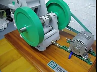 jaw crusher working. scale model