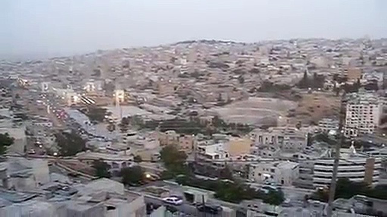 Adhan - Islamic call to prayer in Amman Jordan - beautifull mystic voice and panorama