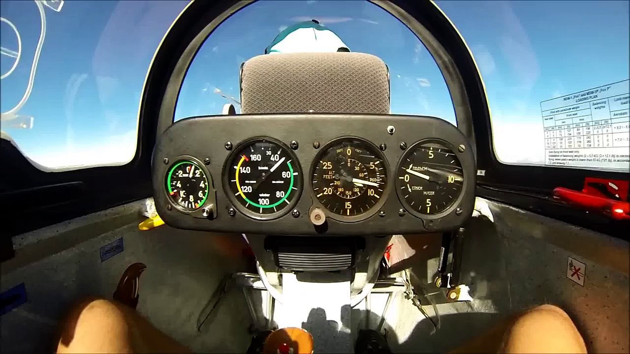 Wave Soaring and Aerobatics in a MDM-1 Fox aerobatic glider