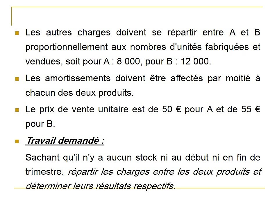 La comptabilité analytique