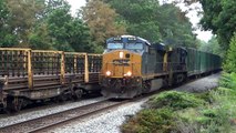 CSX Trash Train Meets The Rail Train