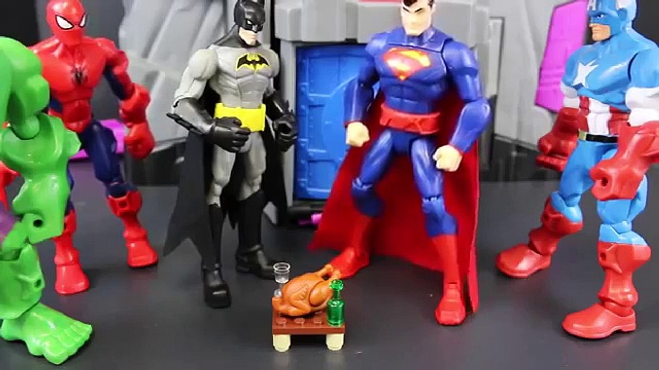 Surprise Toys Batman Superman Spiderman Captain America Hulk Lego Shopkins Advent Calendar Day 19