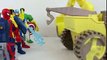 Marvel Superheroes Mashers Spiderman Captain America Wolverine and Disney Cars Toy Screami