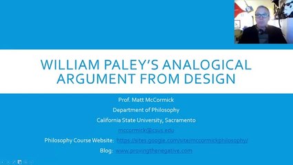 William Paley's Design Argument for God: Watches, Evolution, and The Gap