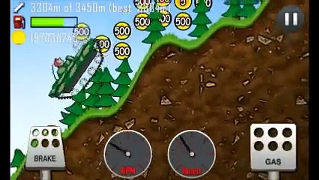 Hill Climb Racing: 5204 meters in Forest