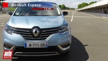 Renault Espace 5 1.6 dCi : 0 à 100 km/h sur le circuit de Montlhéry - AutoMoto 2015
