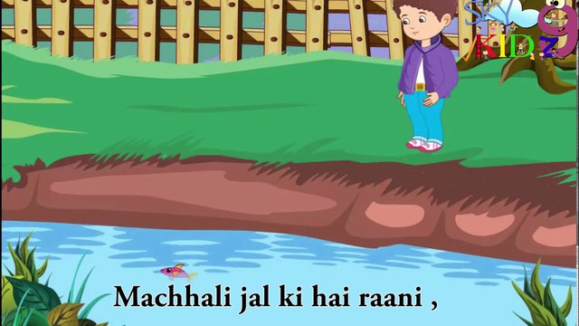 machli jal ki rani hai jeevan uska pani hai _ kidz rhymes Hindi rhymes for children _ Pre- school rhymes