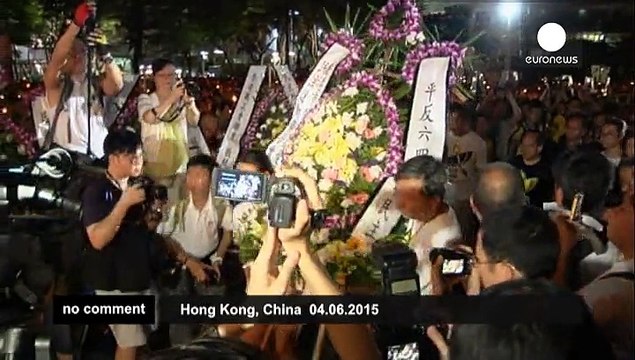 Thousands attend Tiananmen Square vigil in Hong Kong